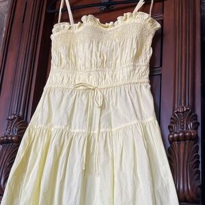 Ulla Johnson Lisbet Dress in Lemon Quartz